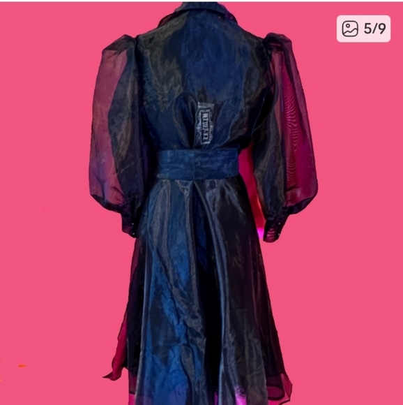 NWT La Femme En Noir Delia Sleeping Robe Beetlejuice - Picture 5 of 9